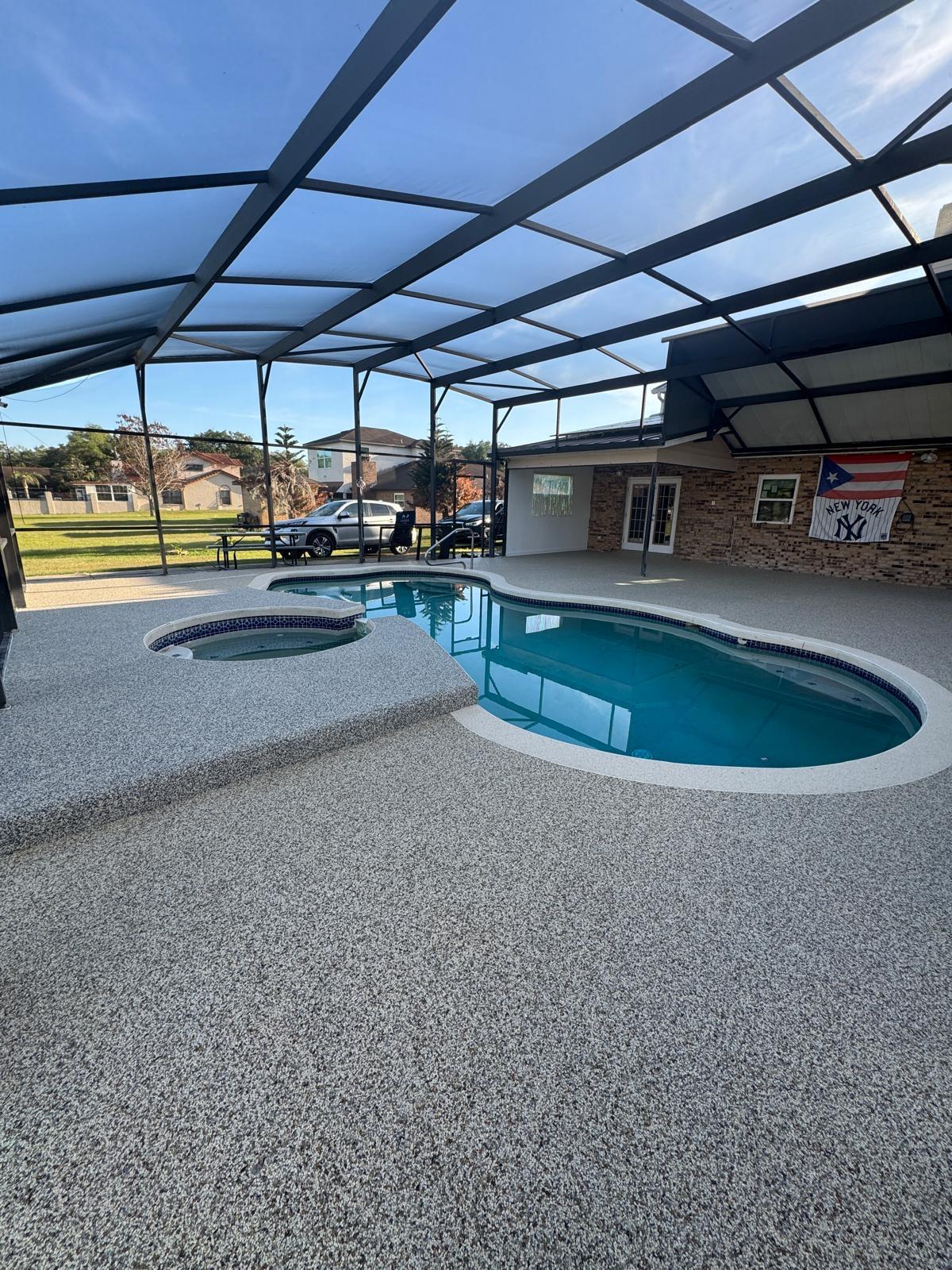 Resin Bound Pool Deck — Winter Park, FL